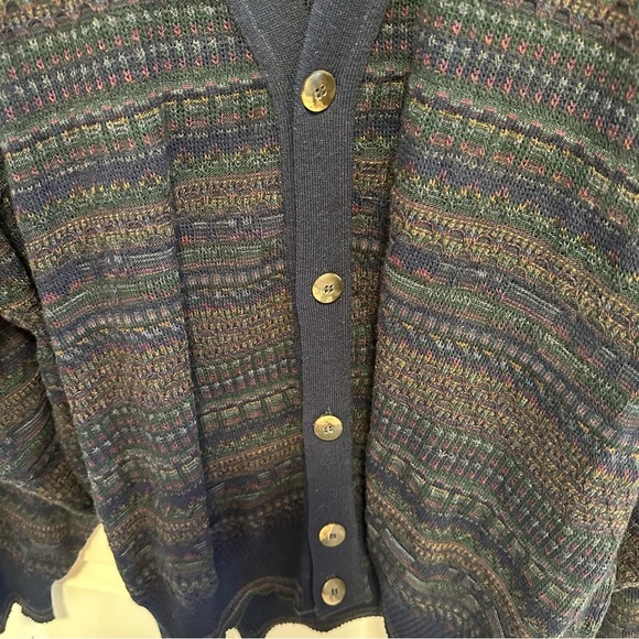 Vintage Florence Tricot Men’s Wool Blend Button Down Cardigan Coogi style Size L - Picture 5 of 5